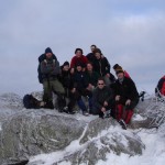 Groepsfoto winterhike 2010