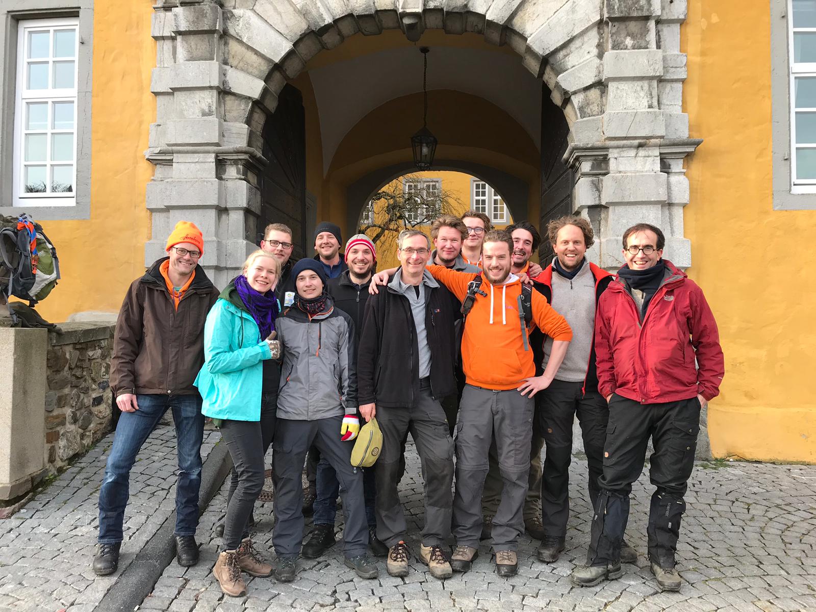 Groepsfoto Winterhike 2018